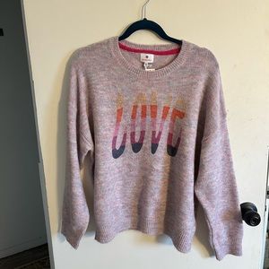 Lilac, sweater from Anthropologie, large